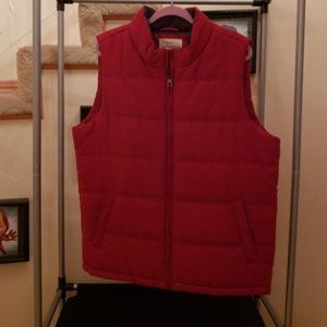 Mens  Red vest for outerwear